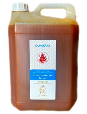 Image de Dhanvantaram Tailam - Huile Ayurvédique 5 litres  - Samskara depuis Commandez les produits Samskara à l'herboristerie Louis