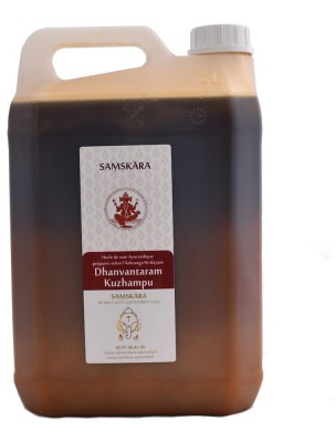 Image de Dhanvantaram Kuzhampu - Huile Ayurvédique 5 Litres - Samskara depuis Commandez les produits Samskara à l'herboristerie Louis