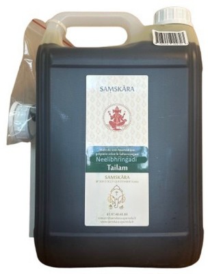 Image de Neelibhringadi Tailam - Huile Ayurvédique 5 Litres - Samskara depuis Commandez les produits Samskara à l'herboristerie Louis