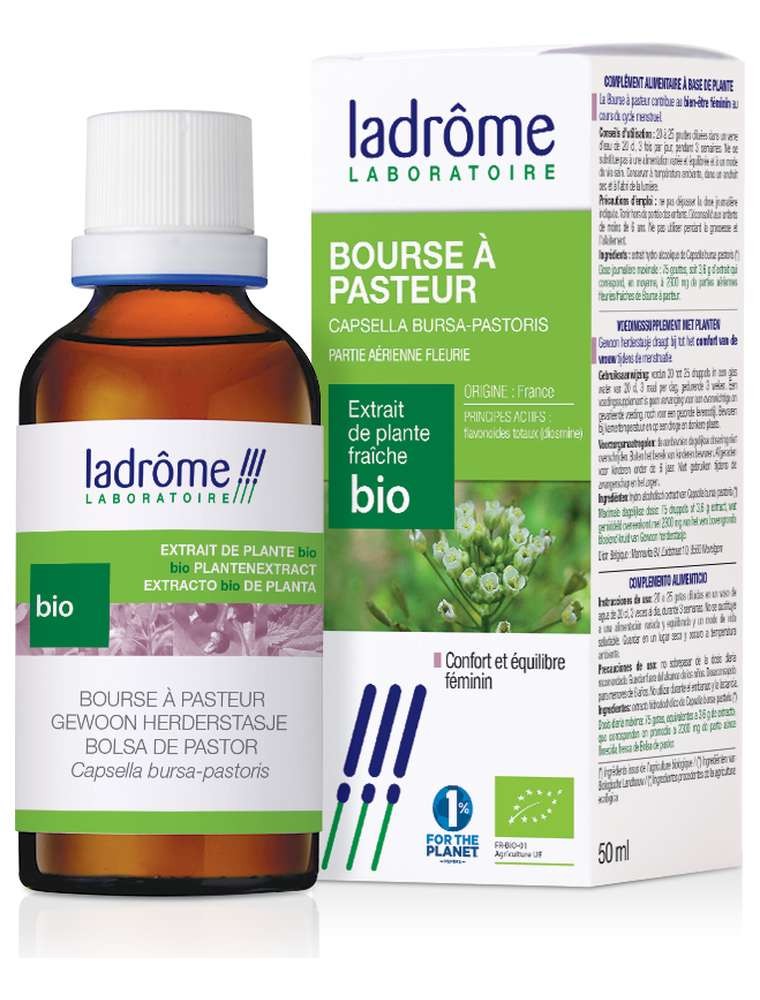 Image principale de la modale pour Bourse à Pasteur Bio - Cycle Féminin Teinture-mère Capsella bursa-pastoris 50 ml - Ladrôme
