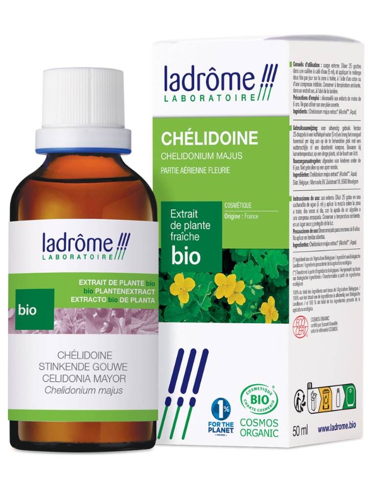 Image principale de la modale pour Chélidoine Bio - Verrues Teinture-mère (Extrait de Plantes) 50 ml - Ladrôme