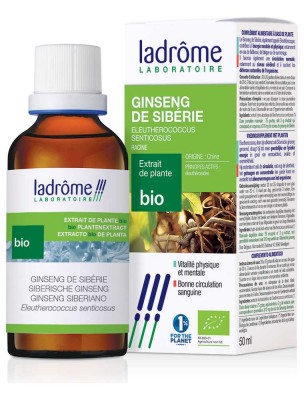 Image de Eleuthérocoque Ginseng de Sibérie Bio - Vitalité Teinture-mère 50ml - Ladrôme depuis louis-herboristerie