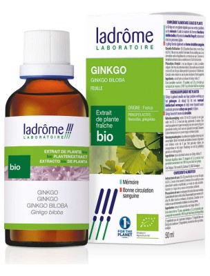 Image de Ginkgo Bio - Circulation et Mémoire Teinture-mère Ginkgo biloba 50 ml - Ladrôme depuis louis-herboristerie