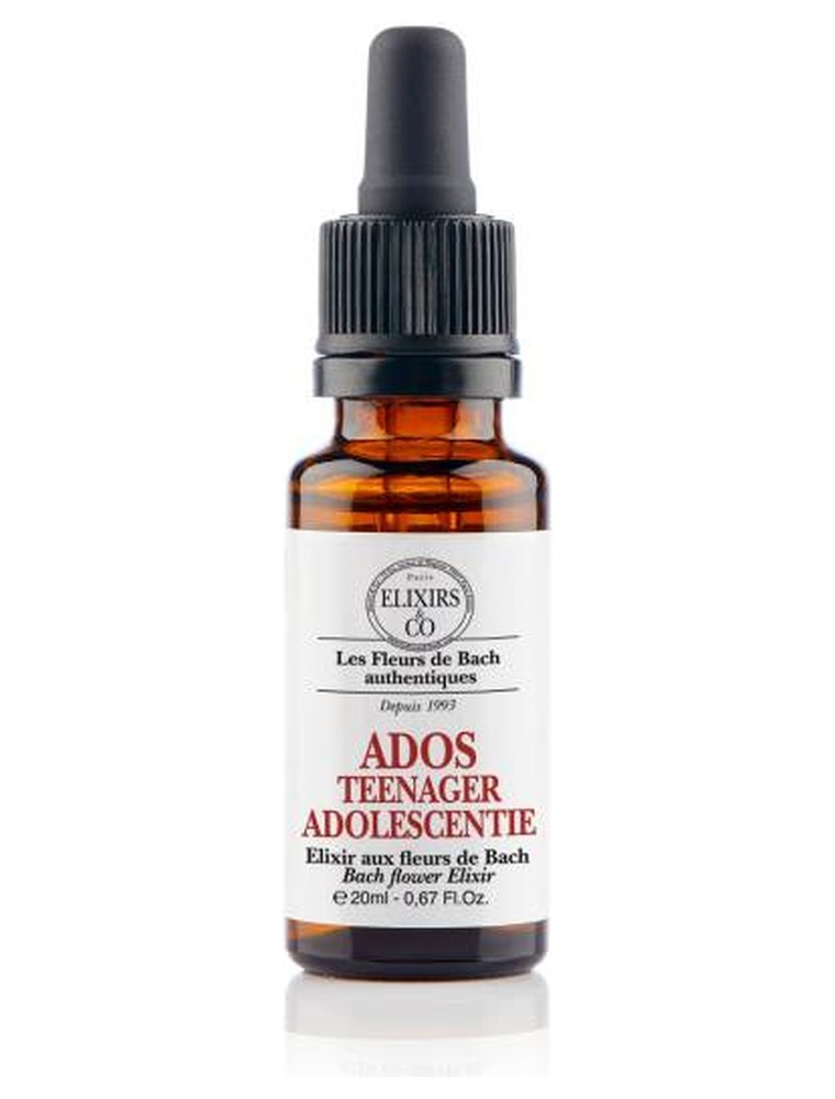 Image principale de la modale pour Ados - Elixir composé Bio aux Fleurs de Bach 20 ml - Elixirs and Co
