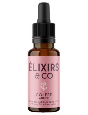 Image de Colère - Elixir composé Bio aux Fleurs de Bach 20 ml - Elixirs and Co depuis Commandez les produits Elixirs and Co à l'herboristerie Louis