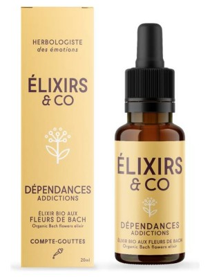 Image 84915 supplémentaire pour Dépendances - Elixir composé Bio aux Fleurs de Bach 20 ml - Elixirs and Co