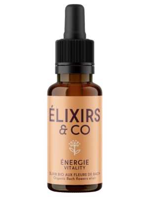 Image de Energie Bio - Elixir composé Bio aux Fleurs de Bach 20 ml - Elixirs and Co depuis Commandez les produits Elixirs and Co à l'herboristerie Louis