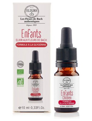 Image de Enfants - Elixir composé Bio à la Glycérine et aux Fleurs de Bach 10 ml - Elixirs and Co depuis Commandez les produits Elixirs and Co à l'herboristerie Louis