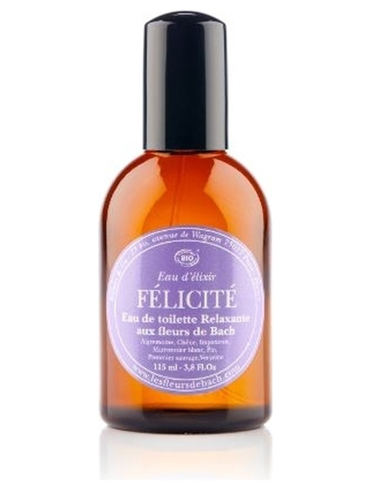 Image principale de la modale pour Félicité - Eau de toilette relaxante Bio aux Fleurs de Bach 115 ml - Elixirs and Co