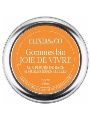 Image de Gommes Joie de Vivre Bio aux Fleurs de Bach 45 g - Elixirs and Co depuis Commandez les produits Elixirs and Co à l'herboristerie Louis