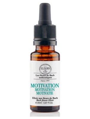 Image de Motivation - Elixir composé Bio aux Fleurs de Bach 20 ml - Elixirs and Co depuis Commandez les produits Elixirs and Co à l'herboristerie Louis