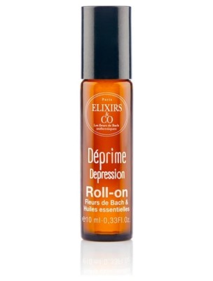 Image de Roll-on Déprime Bio aux Fleurs de Bach 10 ml - Elixirs and Co depuis Commandez les produits Elixirs and Co à l'herboristerie Louis