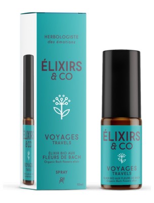 Image 85061 supplémentaire pour Spray buccal Bio aux Fleurs de Bach - Pour les Voyages 10 ml - Elixirs and Co