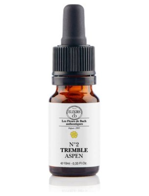 Image de Tremble (Aspen) N°02 Bio - Contre les peurs imprécises Fleurs de Bach 10 ml - Elixirs and Co depuis Commandez les produits Elixirs and Co à l'herboristerie Louis