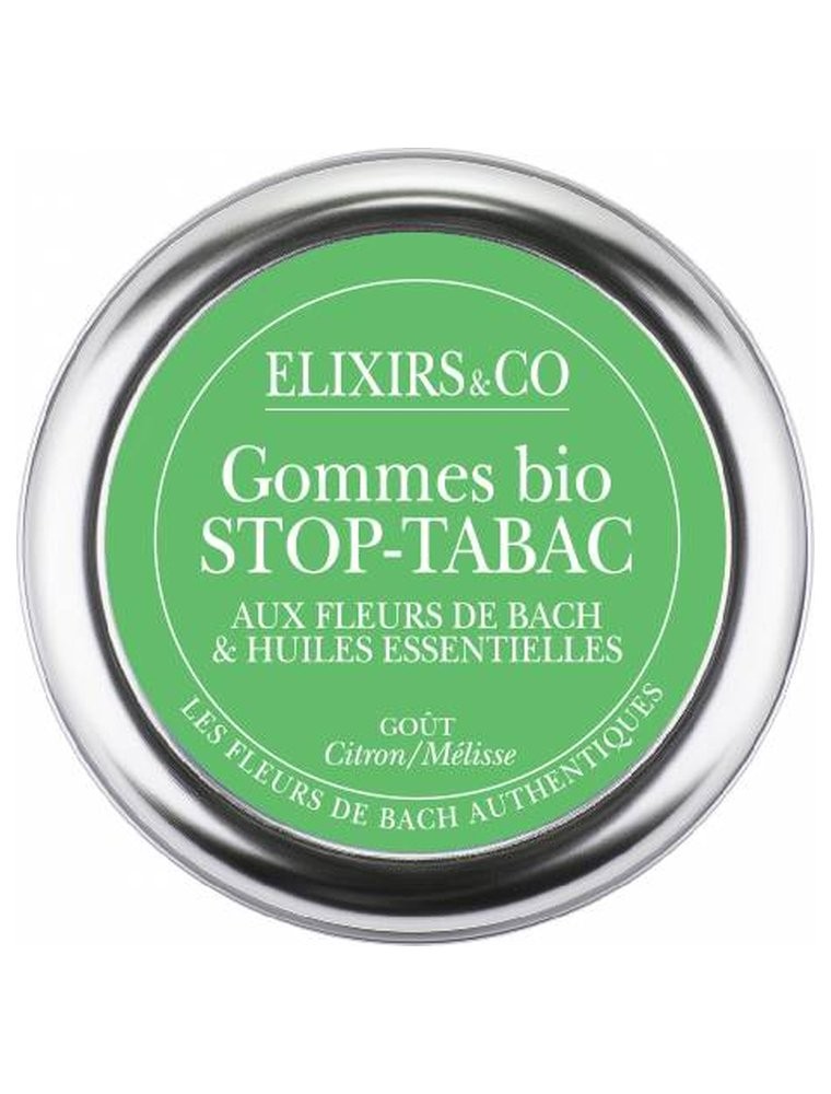 Image principale de la modale pour Gommes Stop-Tabac Bio aux Fleurs de Bach 45 g - Elixirs and Co