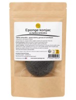 Image de Eponge Konjac au Charbon de Bambou - Nature et Partage depuis Maquillage Bio pour un teint éclatant (3)
