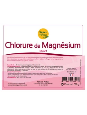Image 85181 supplémentaire pour Nigari (Chlorure de Magnésium) - Fatigue et Stress 500g - Nature et Partage