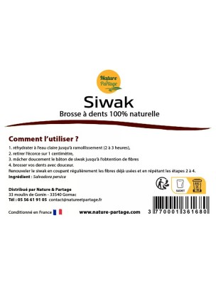 https://www.louis-herboristerie.com/85212-home_default/siwak-naturel-brosse-a-dent-vegetale-nature-et-partage.jpg Image 85212 supplémentaire pour Siwak naturel - Brosse à dent végétale - Nature et Partage