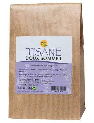 Image de Tisane Doux sommeil - Tisane 150 grammes - Nature et Partage  depuis louis-herboristerie