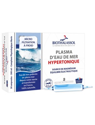 Image de Plasma Hypertonique - Plasma d'Eau de Mer 30 ampoules - Biothalassol depuis Biothalassol