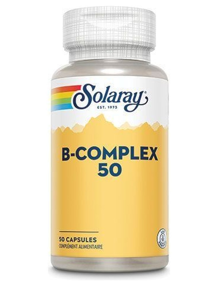 Image principale de la modale pour B-Complex - Vitamines 50 capsules - Solaray