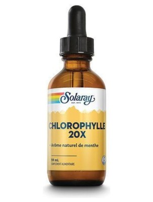 Image de Chlorophylle liquide 20X - Vitalité 59 ml - Solaray depuis Solaray : vitamines, plantes titrées, champignons fermentés