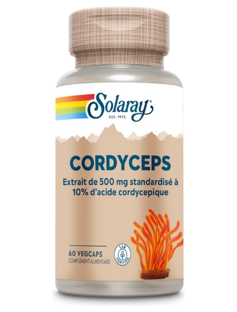 Image principale de la modale pour Cordyceps - Champignon Immunité 60 gélules végétales - Solaray