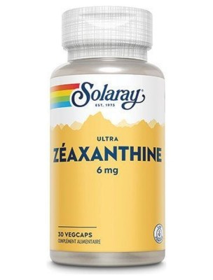 Image de Zéaxanthine 6 mg - Vue 30 capsules végétales - Solaray depuis Solaray : vitamines, plantes titrées, champignons fermentés (2)