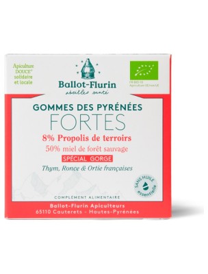 Image de Gommes Fortes des Pyrénées Bio - Premières irritations de la gorge - Ballot-Flurin depuis Commandez les produits Ballot-Flurin à l'herboristerie Louis