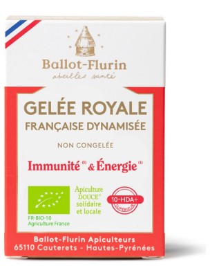 Image de Gelée Royale Bio française, pure et fraîche - Qualité exceptionnelle 10 g- Ballot-Flurin depuis Commandez les produits Ballot-Flurin à l'herboristerie Louis