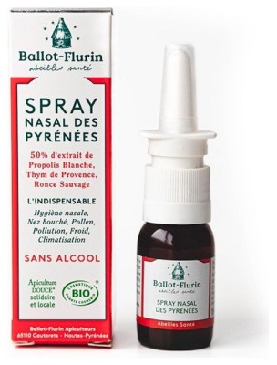 Image de Spray Nasal des Pyrénées - Propolis Blanche 15 ml - Ballot-Flurin depuis Commandez les produits Ballot-Flurin à l'herboristerie Louis