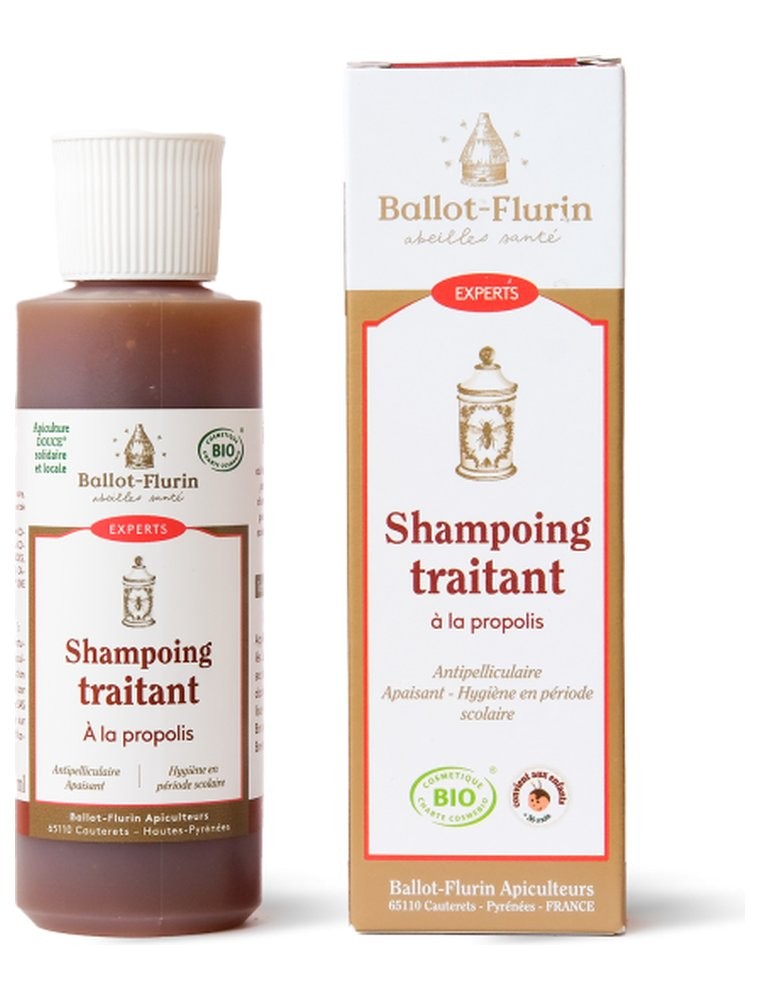 Image principale de la modale pour Shampoing Anti-pelliculaire - A la Propolis 125 ml - Ballot-Flurin