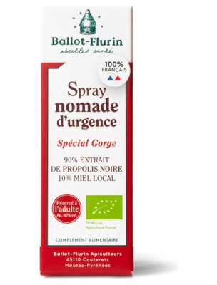 Image de Spray Nomade d'Urgence - Pour la gorge 15 ml - Ballot-Flurin depuis Commandez les produits Ballot-Flurin à l'herboristerie Louis