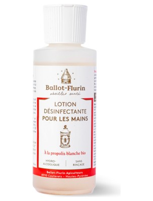 Image de Lotion désinfectante pour les mains - Propolis blanche 100 ml - Ballot-Flurin depuis Commandez les produits Ballot-Flurin à l'herboristerie Louis