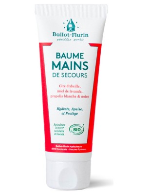 Image de Baume Mains de Secours Bio - Cire d'abeille, Miel de Lavande et Propolis 75 ml - Ballot-Flurin depuis Commandez les produits Ballot-Flurin à l'herboristerie Louis