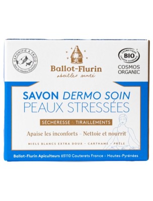 Image de Savon Dermo-Soin Bio - Peaux Stressées 100g - Ballot-Flurin depuis Commandez les produits Ballot-Flurin à l'herboristerie Louis