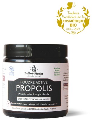 Image de Poudre de Propolis Active Bio - Soin du Visage et du Corps 60g - Ballot-Flurin depuis Commandez les produits Ballot-Flurin à l'herboristerie Louis