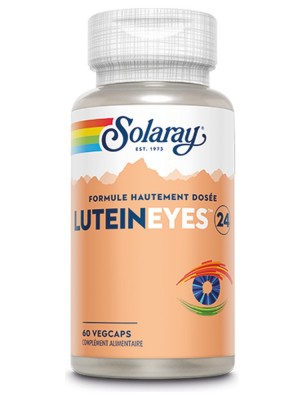 Image de Lutéine Eyes HD 24 mg - Vue 60 capsules végétales - Solaray depuis Solaray : vitamines, plantes titrées, champignons fermentés