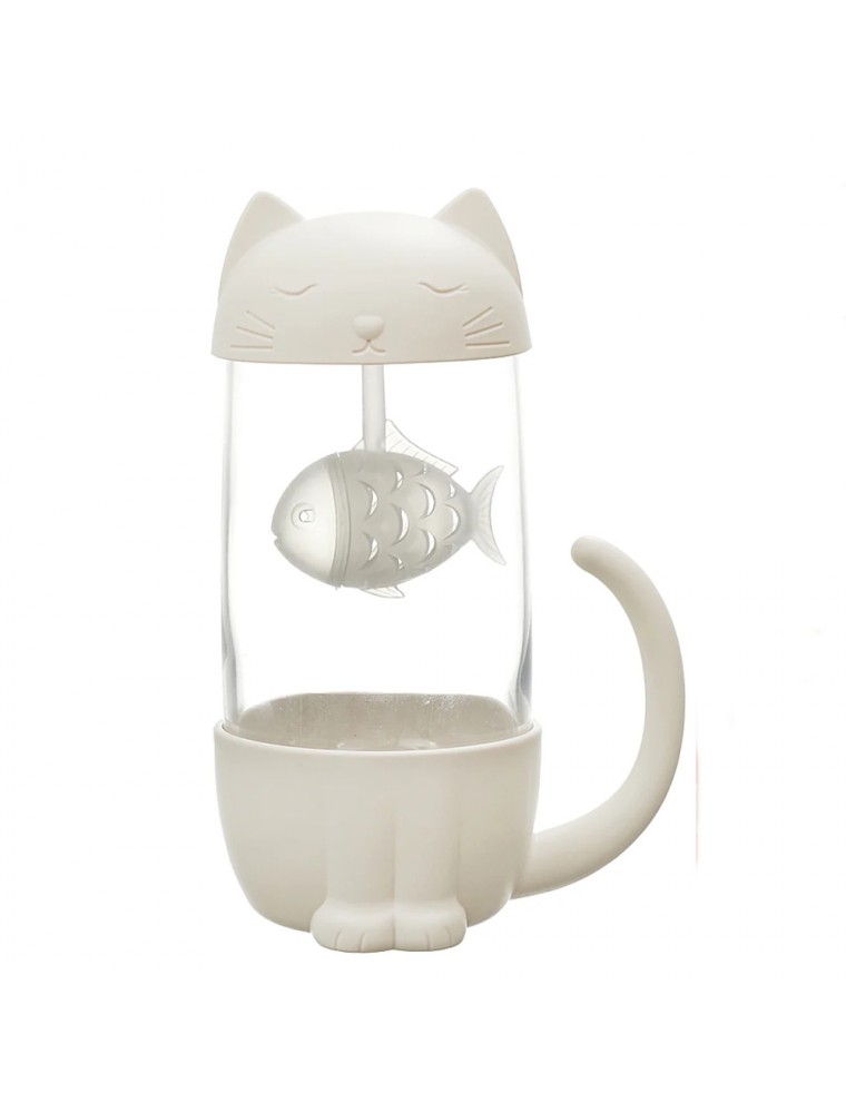 Image principale de la modale pour Mug Poisson Chat en verre 300ml
