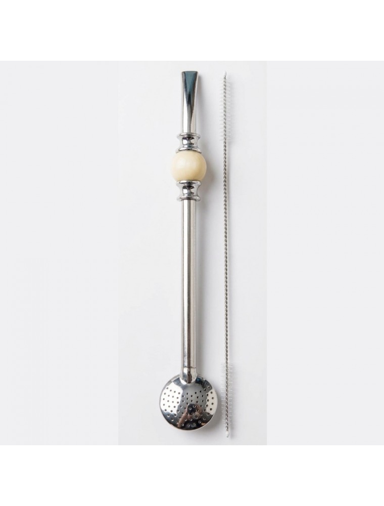 Image principale de la modale pour Bombilla à Maté en Inox avec son kit de Nettoyage