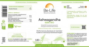 Image 85654 supplémentaire pour Ashwagandha 5000 (Ginseng indien) Bio - Détente et équilibre mental 180 gélules - Be-Life