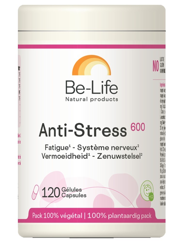 Image principale de la modale pour Anti-Stress 600 - Nervosité et Fatigue chronique 120 gélules - Be-Life