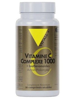 Image 85725 supplémentaire pour Vitamine C 1000 Action Prolongée et Bioflavonoïdes - Immunité et Fatigue 30 comprimés sécables - Vit'all+