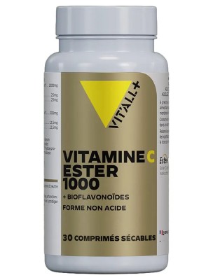 Image 85749 supplémentaire pour Vitamine C Ester 1000 mg et Bioflavonoïdes - Estomacs sensibles 30 comprimés sécables - Vit'all+