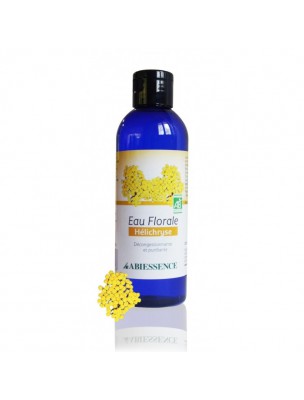 Image de Hélichryse (Immortelle) Bio - Hydrolat (eau florale) 200 ml - Abiessence via Huile végétale Son de Riz Bio - Anti-âge 100ml - Bioflore