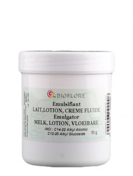 Image principale de Emulsifiant pour lait, lotion et crème fluide - Reconnu par les labels Bio 50g - Bioflore