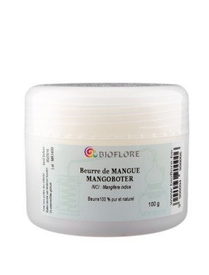 Image de Beurre de mangue - Riche en acides gras essentiels 100g - Bioflore via Vitamine E Bio - 30 ml - Bioflore