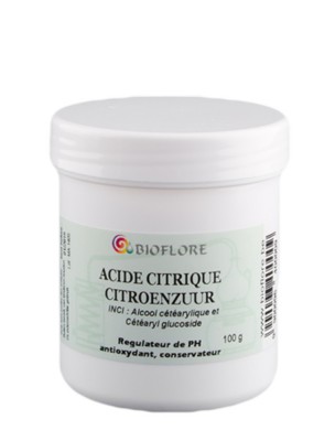 Image de Acide citrique - Régulateur de pH, antioxydant et conservateur 100g - Bioflore depuis Créez vos cosmétiques naturels
