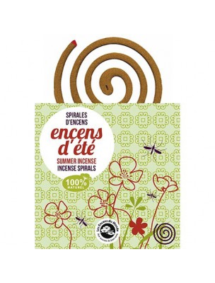 Incense spiral and its holder - Anti-mosquito 10 spirals - Les Encens du Monde