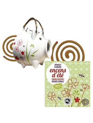 Image de Garden pig and its 10 spirals - Les Coffrets de l'Herboriste depuis Keep mosquitoes away and soothe bites